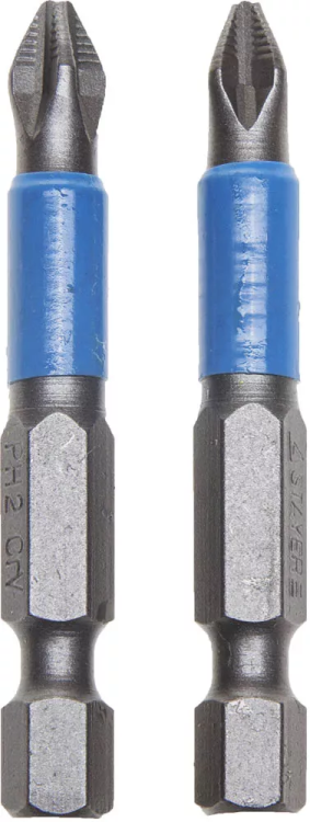 Биты STAYER "PROFI", хвостовик E 1/4", PH №2, 50мм, 2 шт 26203-2-50-02 купить в Муравленко