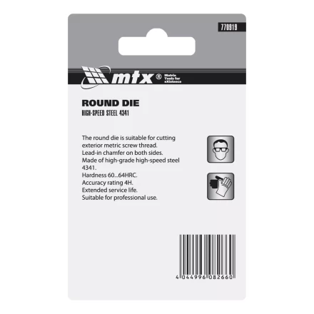 Плашка Matrix М10 х 1.25 мм, Р6М5, 770919 купить в Муравленко