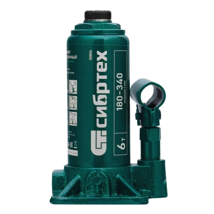 Домкрат гидравлический бутылочный Сибртех 50804, 6 т, 180-340 мм купить в Муравленко