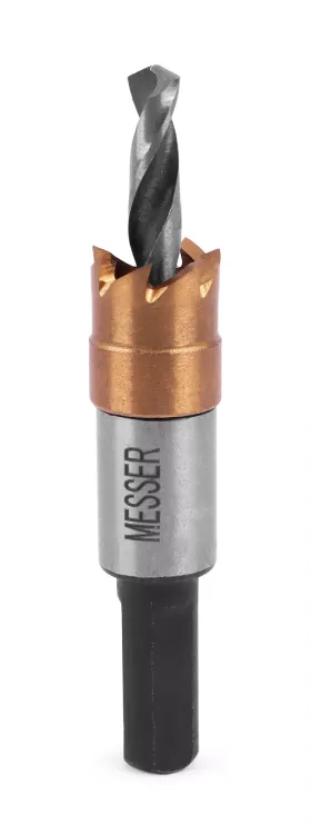 HSS-TiN коронка MESSER 12мм с центр. сверлом без пружины для  лист. материала до 2 мм ц/х купить в Муравленко