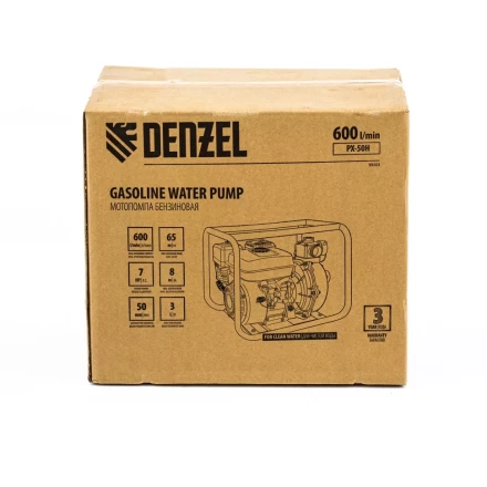 Мотопомпа бензиновая высоконапорная PX-50H Denzel 99203 купить в Муравленко
