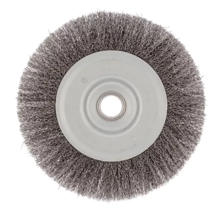 Щетка для УШМ 200 мм посадка 22,2 мм плоская витая проволока Сибртех 746687 купить в Муравленко