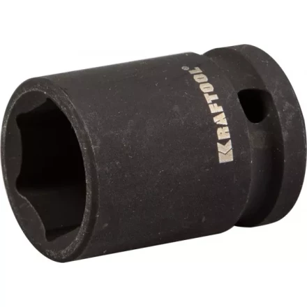 Торцовая головка KRAFTOOL &quot;INDUSTRIE QUALITAT&quot; ударная (1/2&quot;), FLANK, Cr-Mo, фосфатированная, 19 мм 27940-19_z01 купить в Муравленко