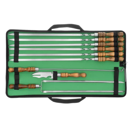 Набор шашлычный 9 предметов в сумке, Camping// Palisad 69754 купить в Муравленко