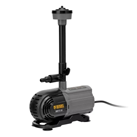 Насос фонтанный FNP31-24, 31 Вт, подъем 2,4 м, 1500 л/ч, колокольчик/2 каскада/гейзер Denzel 99031 купить в Муравленко