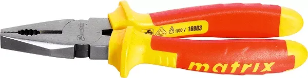 Плоскогубцы комбинированные  Insulated 160мм двухкомпонентные рукоятки MATRIX PROFESSIONAL 16901 купить в Муравленко