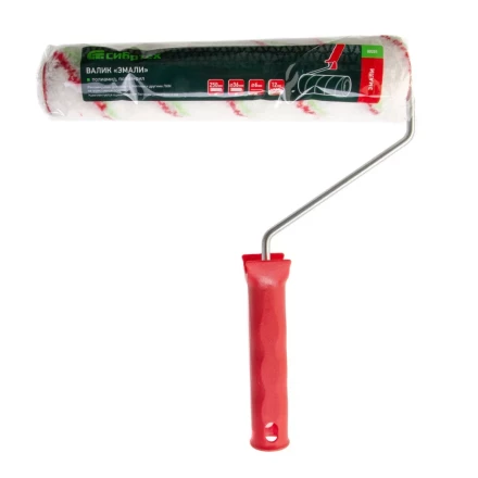 Валик "Эмали" , 250 мм, ворс 12 мм, D - 36 мм, D ручки - 6 мм, полиамид, полиакрил Сибртех 80201 купить в Муравленко