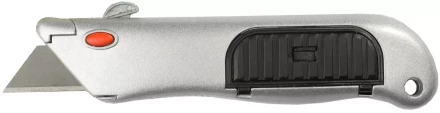 Нож STAYER &quot;PROFI&quot; металлический корпус, с выдвижным трапециевидным лезвием, 5 запасных лезвий 9233 купить в Муравленко