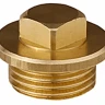 Заглушка GENERAL FITTINGS, 6-ти гранная головка с прижимной шайбой, никелированная латунь, наружная резьба, 1" 51099-1 купить в Муравленко