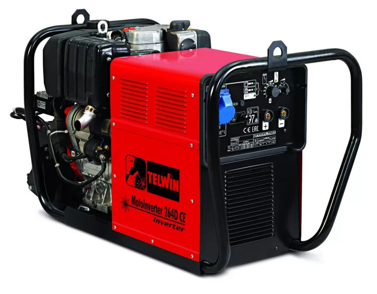 Инверторный сварочный бензогенератор Telwin MOTOINVERTER 264D CE двигатель LOMBARDINI купить в Муравленко