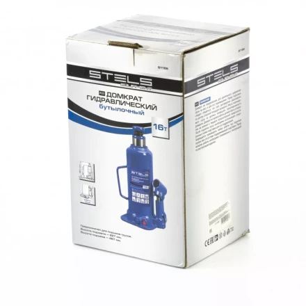 Домкрат гидравлический бутылочный 16 т h подъема 227-457 мм Stels 51168 купить в Муравленко