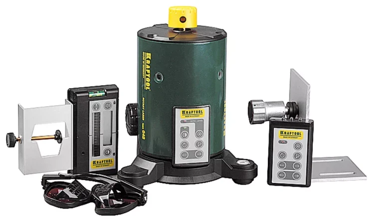 Набор ROTARY LASER, KRAFTOOL 1-34750-H6: Нивелир лазерный, самовыравнивающийся, 6 предметов 1-34750-H6 купить в Муравленко