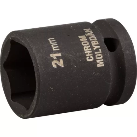 Торцовая головка KRAFTOOL &quot;INDUSTRIE QUALITAT&quot; ударная (1/2&quot;), FLANK, Cr-Mo, фосфатированная, 21 мм 27940-21_z01 купить в Муравленко