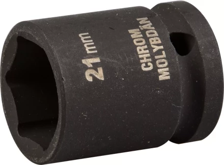 Торцовая головка KRAFTOOL &quot;INDUSTRIE QUALITAT&quot; ударная (1/2&quot;), FLANK, Cr-Mo, фосфатированная, 21 мм 27940-21_z01 купить в Муравленко