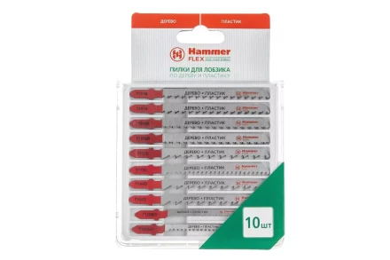 Пилки для лобзика HAMMER JG WD-PL набор No4 (10шт.) купить в Муравленко