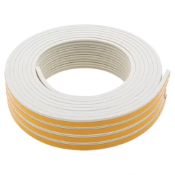 Уплотнитель резиновый, 12 м, профиль &quot;E&quot;, белый Сибртех 88911