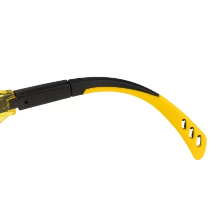 Очки защитные открытые Denzel 89202, поликарбонатные, увеличенная желтая линза, регулируемые дужки купить в Муравленко