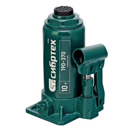 Домкрат гидравлический бутылочный Сибртех 50806, 10 т, 190-370 мм купить в Муравленко