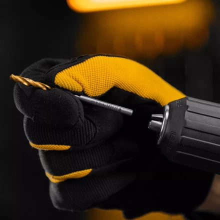 Сверло спиральное по металлу Denzel 4 x 75мм, Р6М5, Golden Tip, многогранная заточка 718272 купить в Муравленко