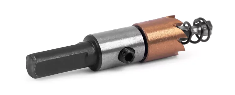 HSS-TiN коронка MESSER  14мм с центр. сверлом и толкающей пружиной для  лист. материала  до 2 мм ц/х купить в Муравленко