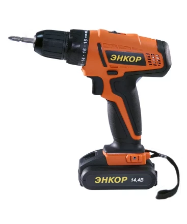Шуруповерт акк ДША-2 14,4ЭР/10Л кейс Энкор 50024 купить в Муравленко