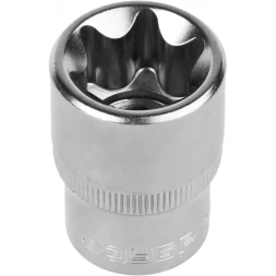 Головка торцовая ЗУБР &quot;МАСТЕР&quot; (1/2&quot;), Cr-V, E-TORX, хроматированное покрытие, E24 27719-24