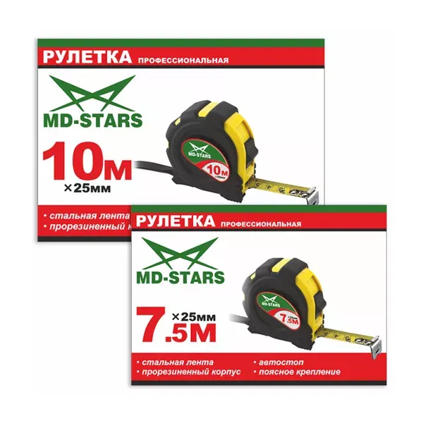 Рулетка измерительная MD-STARS 20G-7525 купить в Муравленко