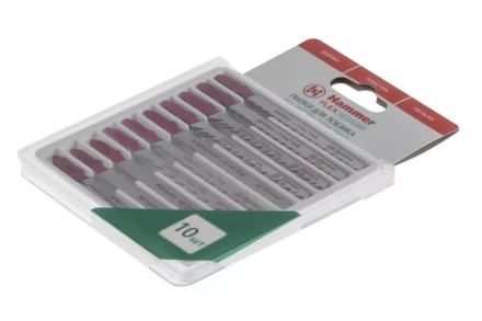 Пилки для лобзика HAMMER JG WD-PL-MT набор No5 (10шт.) купить в Муравленко