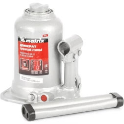 Домкрат гидравлический бутылочный телескопический 6 т подъем 170-430 мм MATRIX 50747