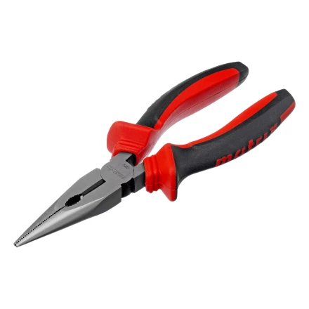 Длинногубцы прямые Matrix, 160 мм, хром-ванадий, двухкомпонентные рукоятки, 17309 купить в Муравленко