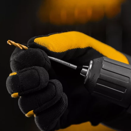 Сверло спиральное по металлу Denzel 4,2 x 75мм, Р6М5, Golden Tip, многогранная заточка, 718273 купить в Муравленко