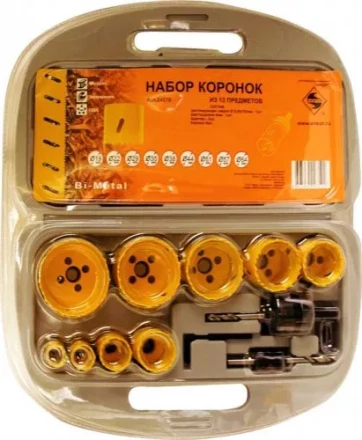 Набор коронок Bi-Metal 13 предметов Энкор 24570 купить в Муравленко