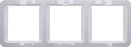 Панель СВЕТОЗАР &quot;ГАММА&quot; накладная, вертикальная, цвет светло-серый металлик, 2 гнезда SV-54147-SM купить в Муравленко