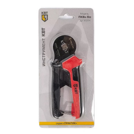 Пресс-клещи КВТ ПКВк-6м для опрессовки втулочных наконечников до 6.0 мм (85224) купить в Муравленко