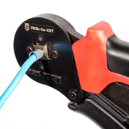 Пресс-клещи КВТ ПКВк-6м для опрессовки втулочных наконечников до 6.0 мм (85224) купить в Муравленко