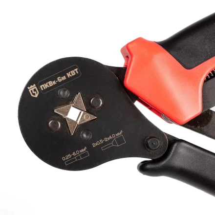 Пресс-клещи КВТ ПКВк-6м для опрессовки втулочных наконечников до 6.0 мм (85224) купить в Муравленко