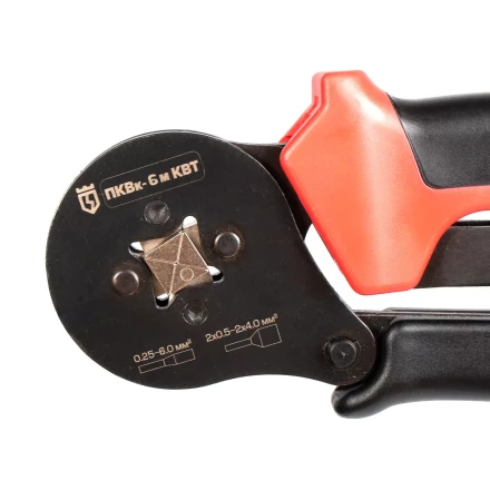 Пресс-клещи КВТ ПКВк-6м для опрессовки втулочных наконечников до 6.0 мм (85224) купить в Муравленко