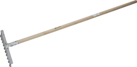 Грабли ЗУБР из нержавеющей стали, 10 витых зубцов, деревянный черенок 4-39481-10 купить в Муравленко