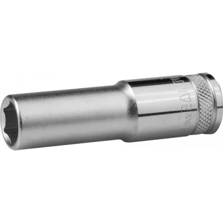 Торцовая головка KRAFTOOL &quot;INDUSTRIE QUALITAT&quot;, удлиненная, Cr-V, FLANK, хромосатинированная, 1/2&quot;, 12 мм 27807-12_z01 купить в Муравленко