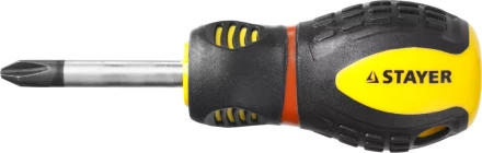 Отвертка STAYER &quot;PROFESSIONAL&quot; &quot;PROTech&quot;, двухкомп рукоятка, намагниченная, Cr-Mo, PH2x38мм 25132-2-38_z02 купить в Муравленко