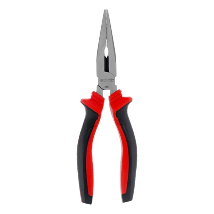 Длинногубцы прямые Matrix, 180 мм, хром-ванадий, двухкомпонентные рукоятки, 17310 купить в Муравленко