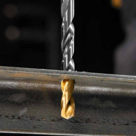 Набор сверл по металлу Denzel 723006, 1,5-6,5мм, Р6М5К8-TiN, Golden Tip, 13 шт купить в Муравленко