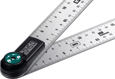 Транспортир-угломер ЗУБР из нержавеющей стали, многофункциональный, нониусный 34682 купить в Муравленко