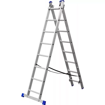 Лестница ЗУБР универсальная, двухсекционная со стабилизатором, 8 ступеней 38821-08 купить в Муравленко