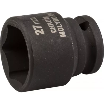 Торцовая головка KRAFTOOL &quot;INDUSTRIE QUALITAT&quot; ударная (1/2&quot;), FLANK, Cr-Mo, фосфатированная, 27 мм 27940-27_z01 купить в Муравленко