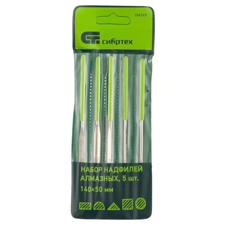 Набор надфилей алмазных 140х50х3 5 штук МТХ 158309 купить в Муравленко