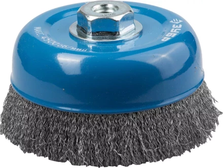 ЗУБР &quot;ПРОФЕССИОНАЛ&quot;. Щетка чашечная для УШМ, витая стальная проволока 0,3мм, 150ммхМ14 35261-150_z02 купить в Муравленко