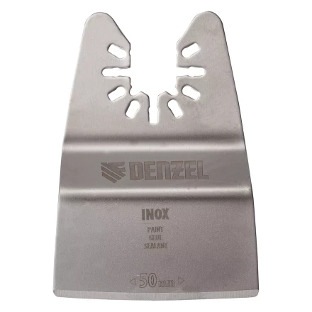 Насадка для МФИ шабер полукруг, Inox, для снятия краски и др., ширина 50 мм, длина общая 74 мм, ступенчатый Denzel 782317 купить в Муравленко