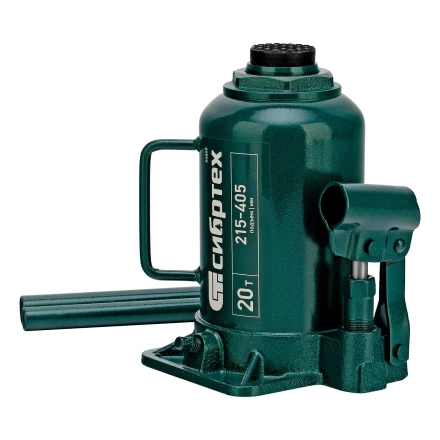 Домкрат гидравлический бутылочный Сибртех 50809, 20 т, 215-405 мм купить в Муравленко