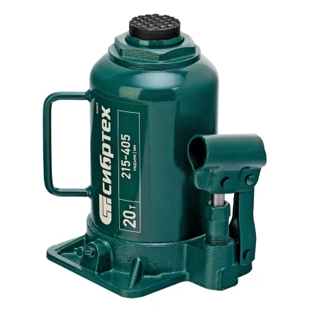 Домкрат гидравлический бутылочный Сибртех 50809, 20 т, 215-405 мм купить в Муравленко